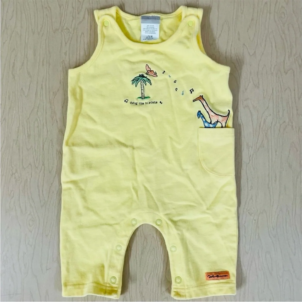 Vintage Carters John Lennon Coveralls Boys 3-6M Imagine Living Life In Peace